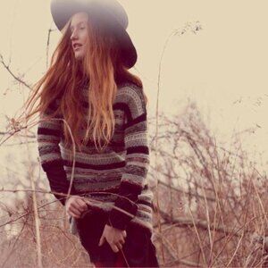 Ulla Johnson Black Wide-Brim Hat